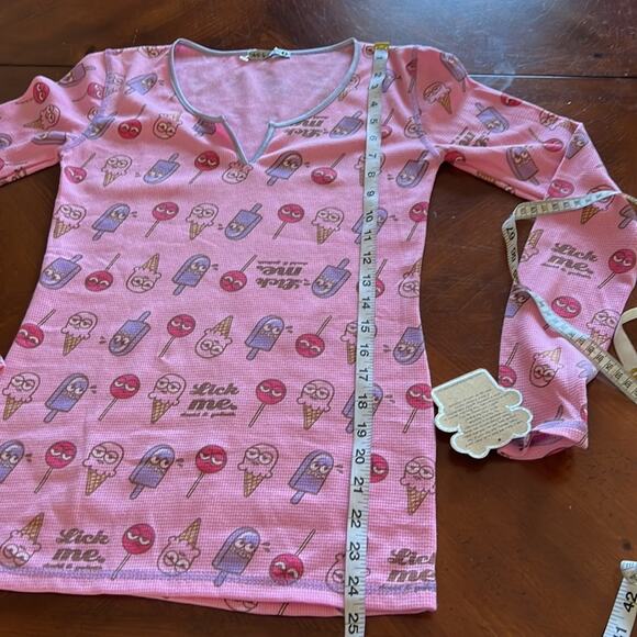 David & Goliath  Pink print Knit Top NWT Size Small Whimsical Popsicle  Size S - Picture 6 of 8